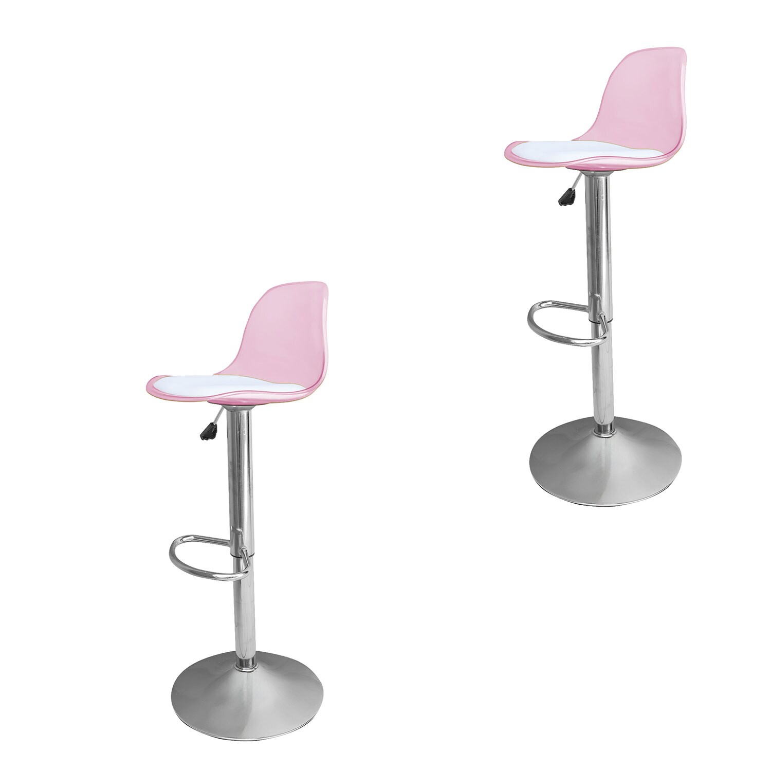 Juego De 2 Bancos Bossa Praga Rosa $1,999