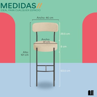 Foto 5 | Set De 2 Bancos Mubson. Sillas Altas Luma