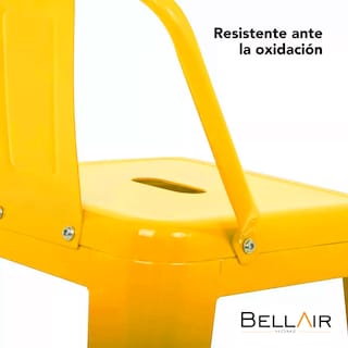 Foto 5 | 4 Bancos Altos Con Respaldo Silla Tolix Vintage Bellair
