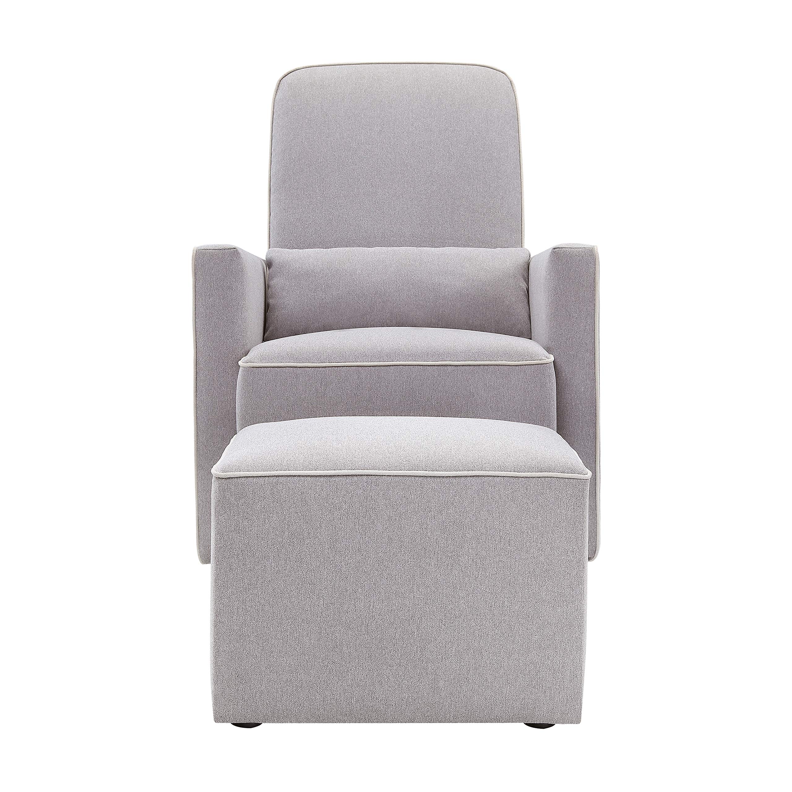 Foto 5 pulgar | Planeador Giratorio Con Reposapiés Davinci, Tapizado En Color Oliva, Gris - Venta Internacional.