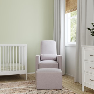Foto 5 | Planeador Giratorio Con Reposapiés Davinci, Tapizado En Color Oliva, Gris - Venta Internacional.
