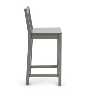 Foto 5 | Taburete De Bar Amazon Basics De Madera Con Respaldo Gris, Juego De 2 - Venta Internacional.