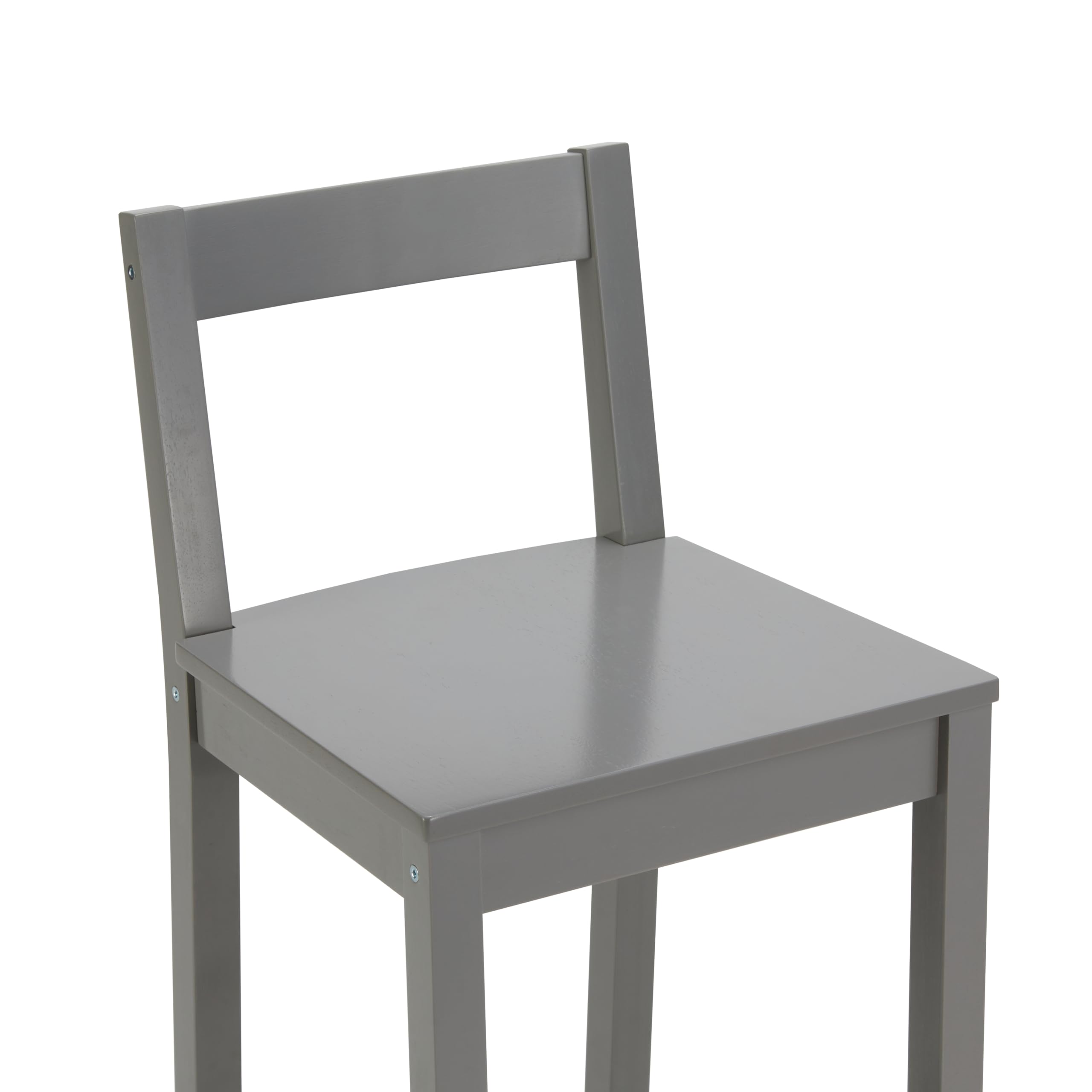 Foto 8 pulgar | Taburete De Bar Amazon Basics De Madera Con Respaldo Gris, Juego De 2 - Venta Internacional.