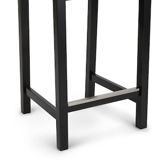 Foto 4 | Taburete De Bar Amazon Basics De Madera Con Respaldo Negro, Juego De 2 - Venta Internacional.