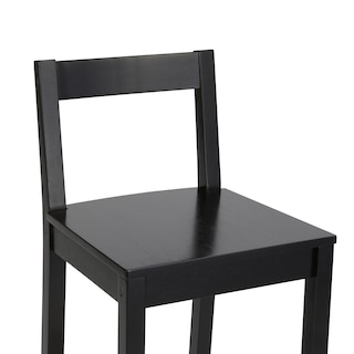 Foto 5 | Taburete De Bar Amazon Basics De Madera Con Respaldo Negro, Juego De 2 - Venta Internacional.