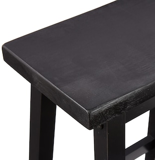 Foto 3 | Taburete Amazon Basics De Madera Maciza Con Asiento De 29 Pulgadas, Negro - Venta Internacional.