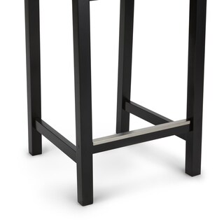 Foto 5 | Taburete De Bar Amazon Basics De Madera Con Respaldo Negro - Venta Internacional.