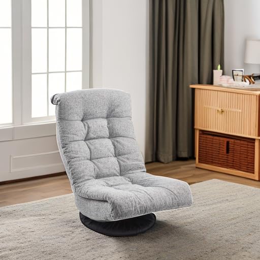 Foto 5 | Sillón Giratorio De Espuma Amazon Basics, Ajustable, Gris - Venta Internacional.