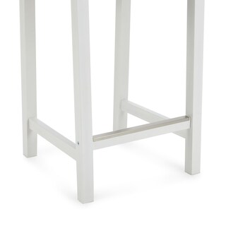 Foto 4 | Taburete De Bar Amazon Basics De Madera Con Respaldo Blanco, Juego De 2 - Venta Internacional.