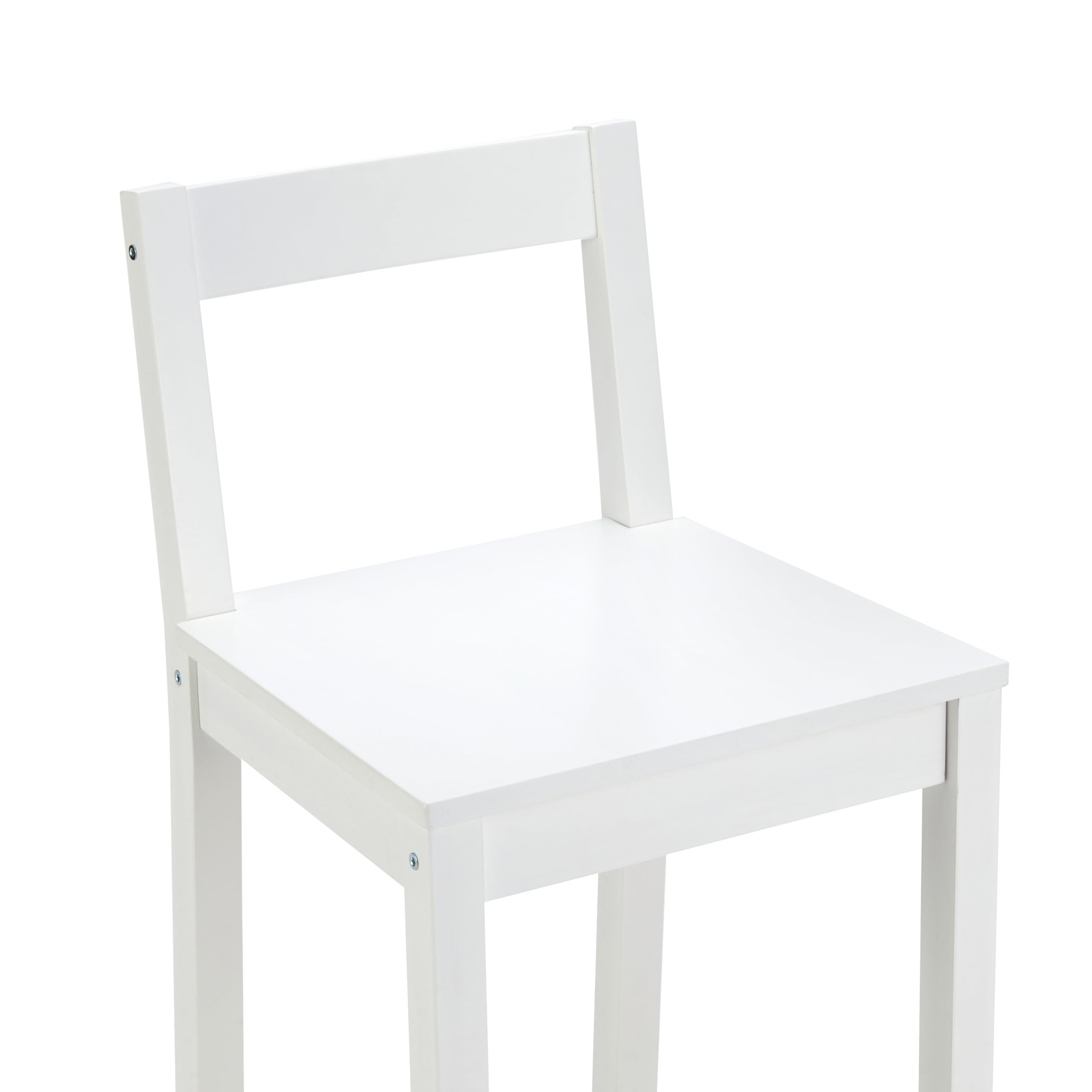Foto 5 | Taburete De Bar Amazon Basics De Madera Con Respaldo Blanco, Juego De 2 - Venta Internacional.