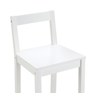 Foto 5 | Taburete De Bar Amazon Basics De Madera Con Respaldo Blanco, Juego De 2 - Venta Internacional.