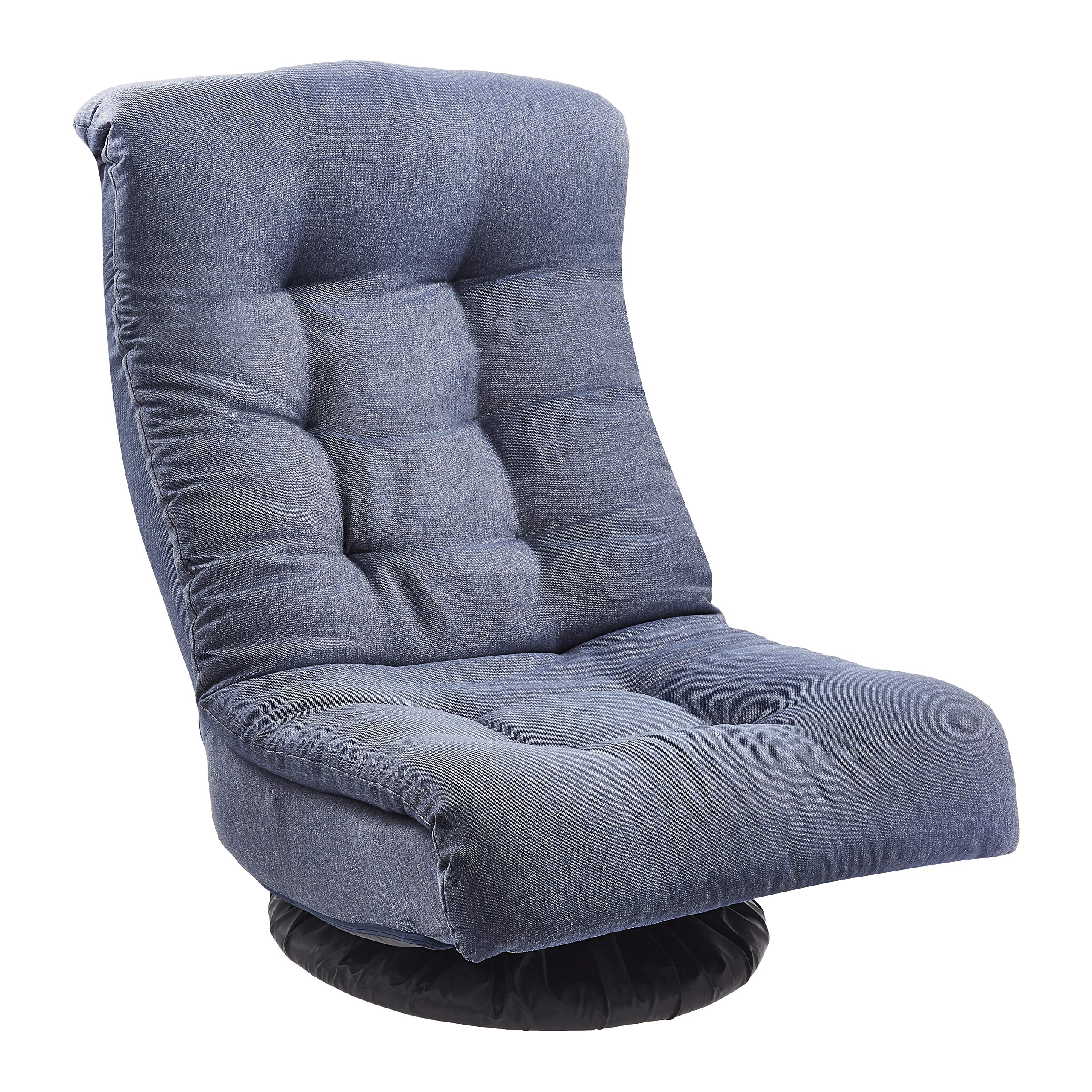 Foto 2 pulgar | Sillón Amazon Basics Giratorio De Espuma Con Reposacabezas, Color Azul - Venta Internacional.