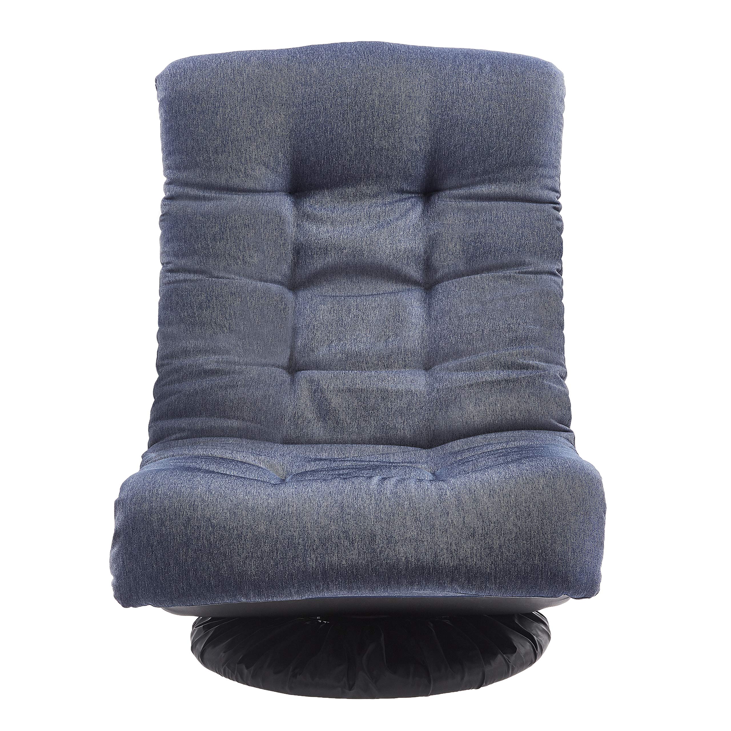Foto 3 pulgar | Sillón Amazon Basics Giratorio De Espuma Con Reposacabezas, Color Azul - Venta Internacional.