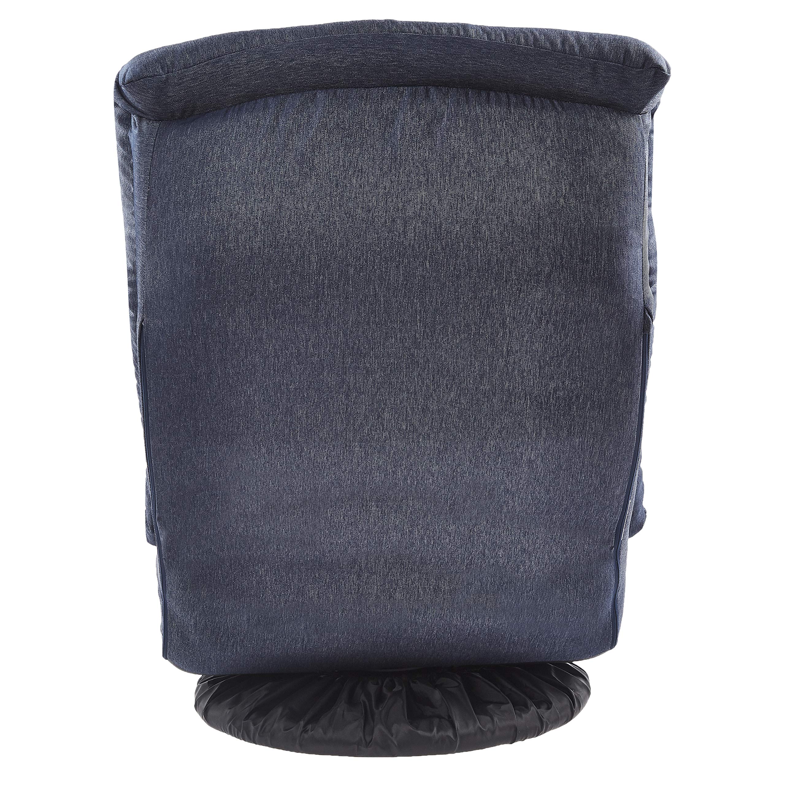 Foto 4 pulgar | Sillón Amazon Basics Giratorio De Espuma Con Reposacabezas, Color Azul - Venta Internacional.