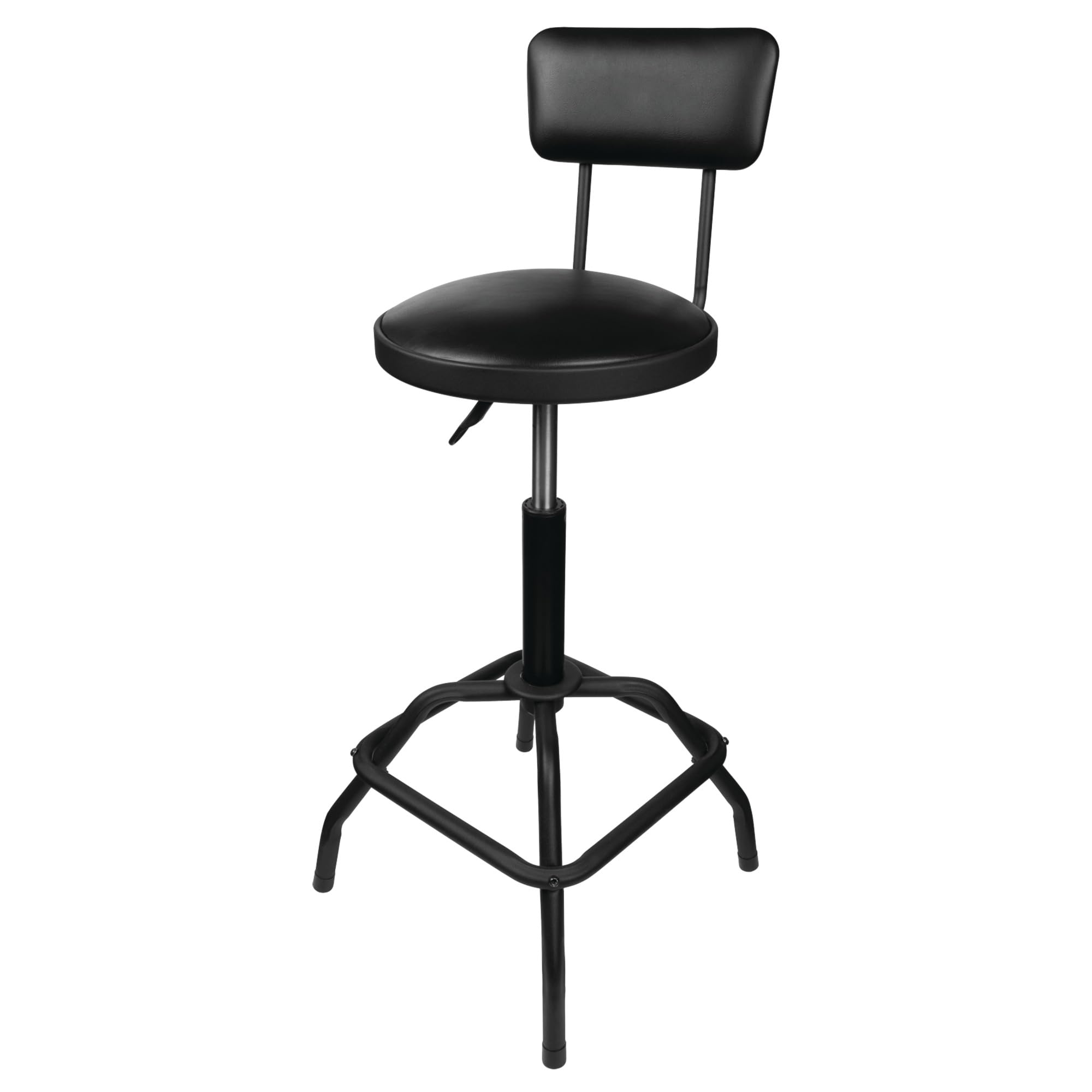 Taburete Neumático Performance Tool W85016 Con Respaldo Extraíble - Venta Internacional.