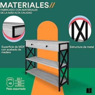Foto 3 | Bufetera Mubson Kalo color Gris