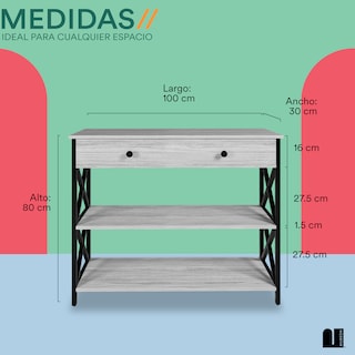 Foto 5 | Bufetera Mubson Kalo color Gris