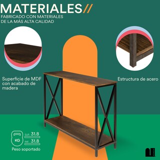 Foto 3 | Credenza Mubson Galeon color Marrón con Doble Repisa