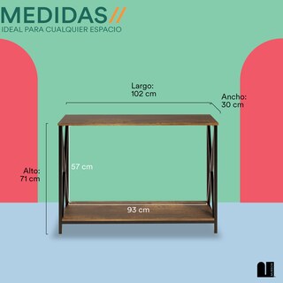 Foto 5 | Credenza Mubson Galeon color Marrón con Doble Repisa