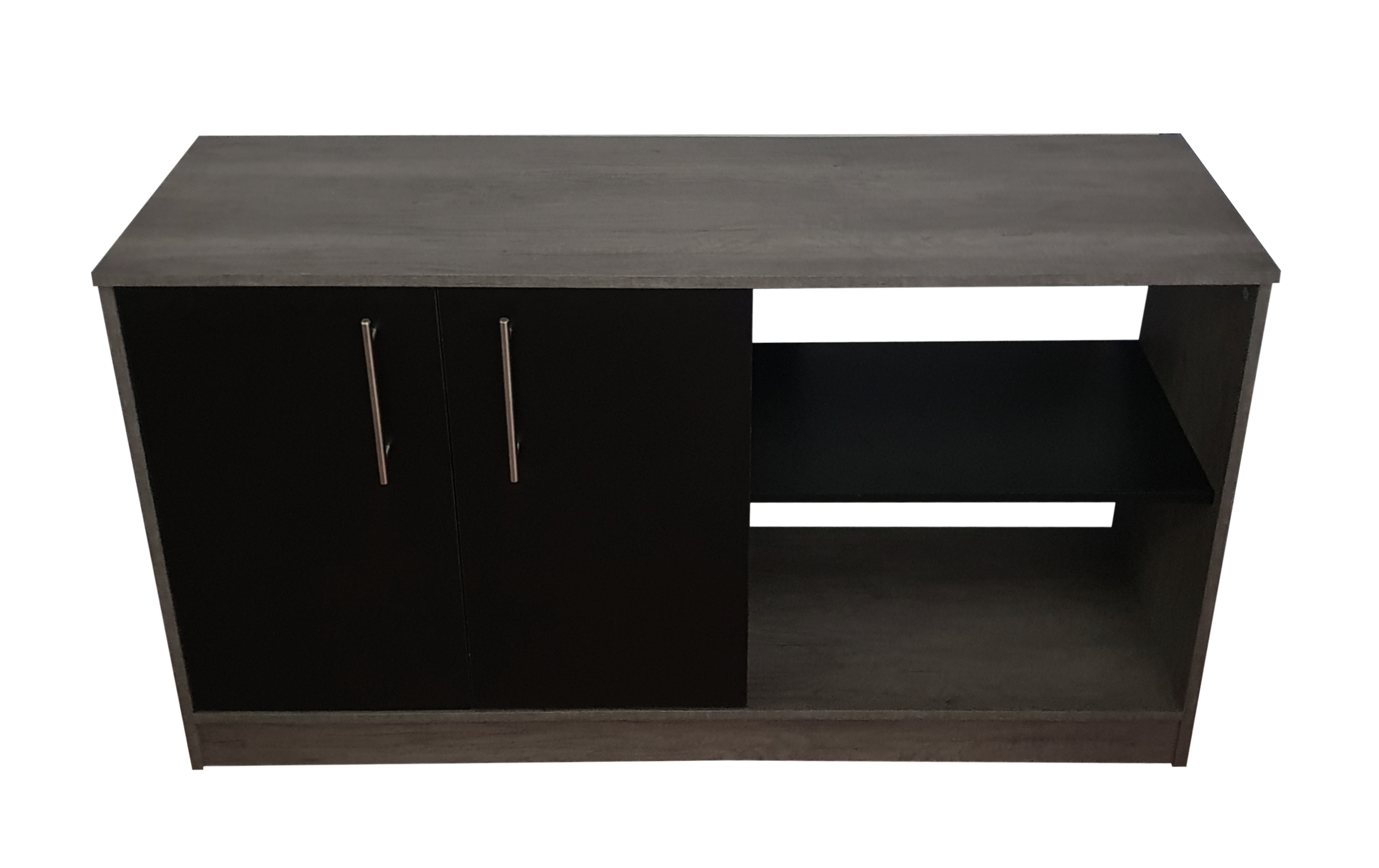 Foto 4 pulgar | Credenza Moderna Mueble para TV CRE-04-140X40 color Negro Minimalista de Lujo