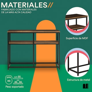Foto 3 | Credenza Mubson con Triple Repisa color Café