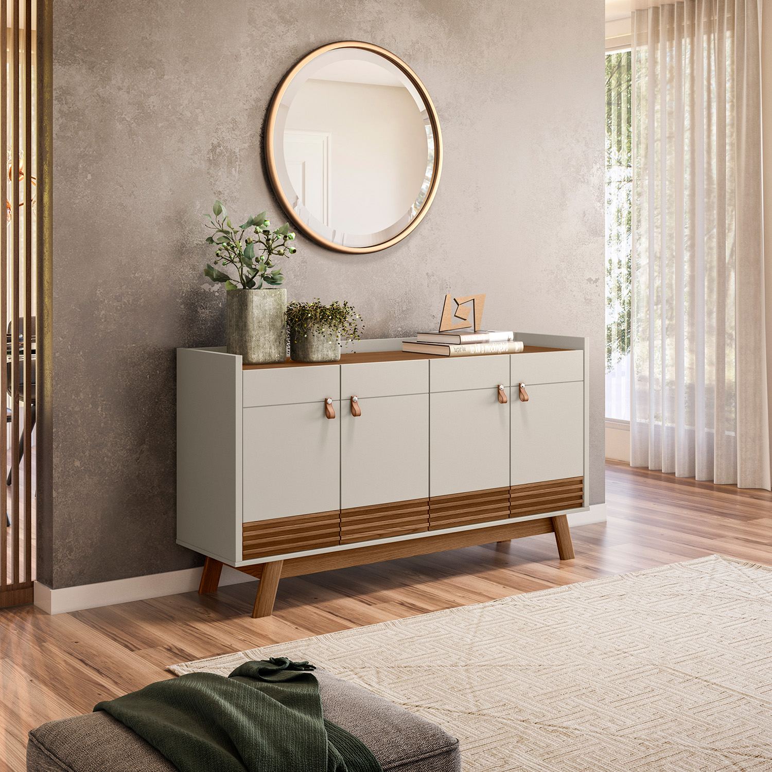 Foto 4 pulgar | Bufetera Bossa Abruzzo color Beige