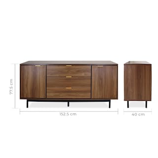 Foto 6 | Credenza Mundo In Portofino Nogal