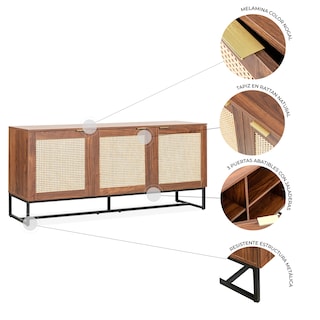 Foto 5 | Credenza Mundo In Akumal Nogal