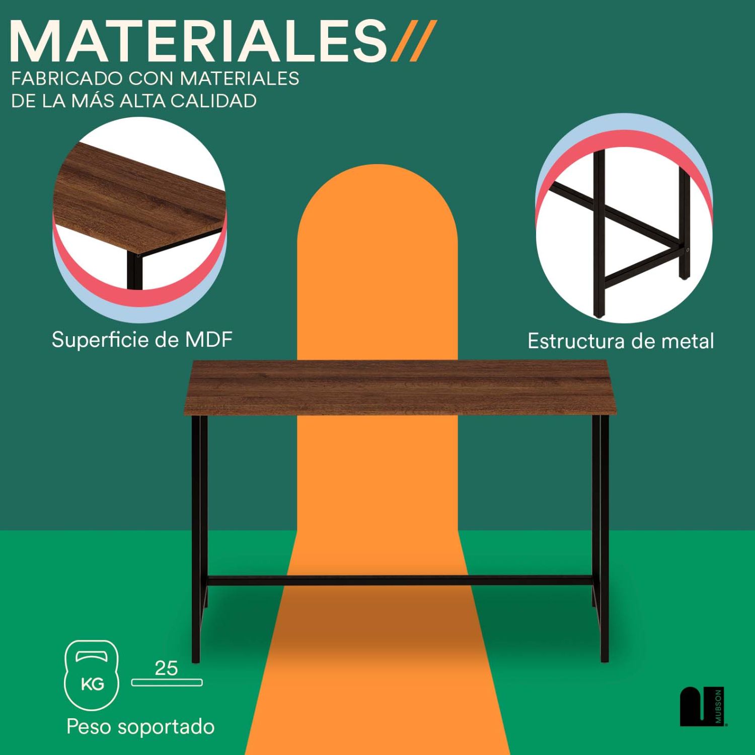 Foto 4 pulgar | Recibidor Mubson Muzan Marrón Mesa Decorativa para Sala o Recámara