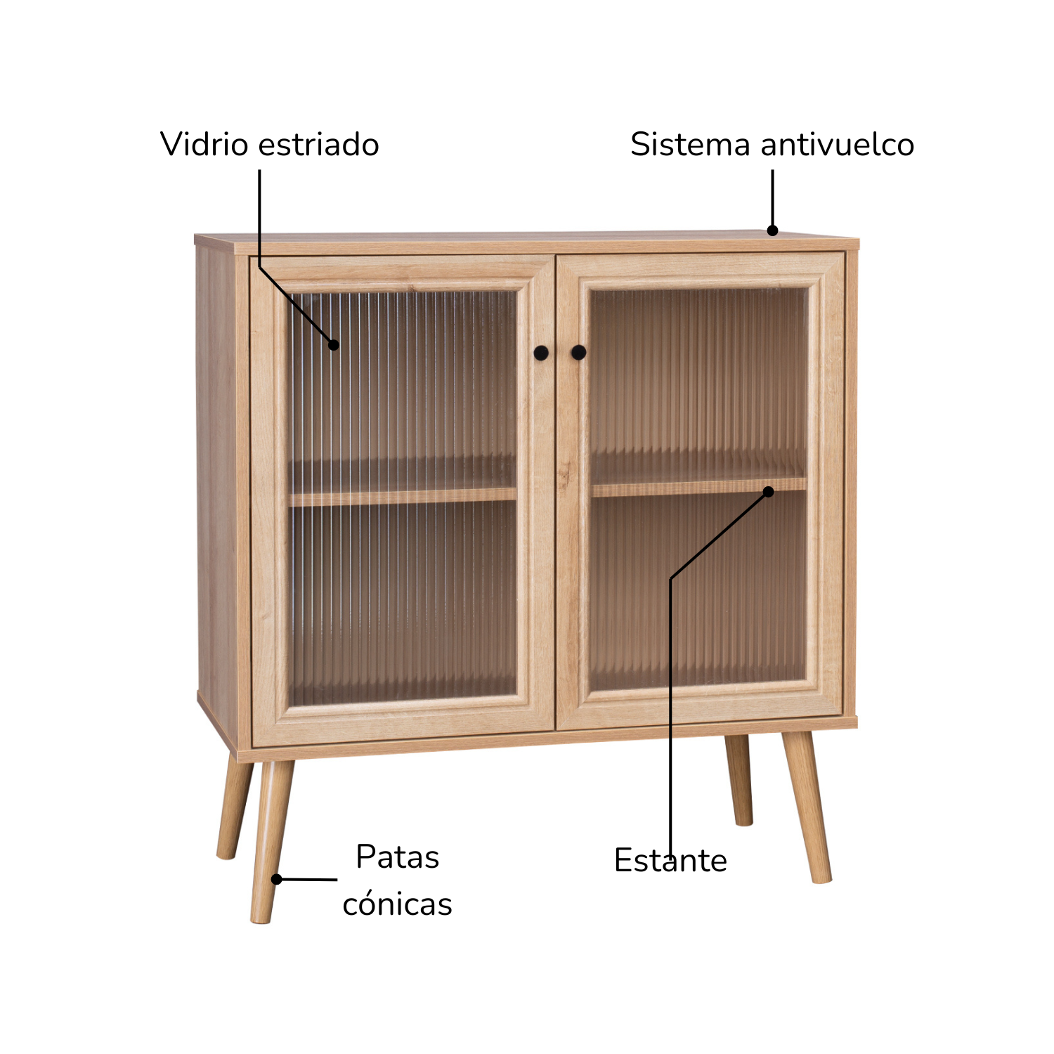 Foto 4 | Bufetera Credenza Top Living Bruges Marrón