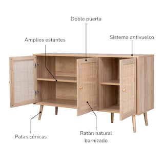 Foto 4 | Bufetera Credenza Top Living Maui Marrón