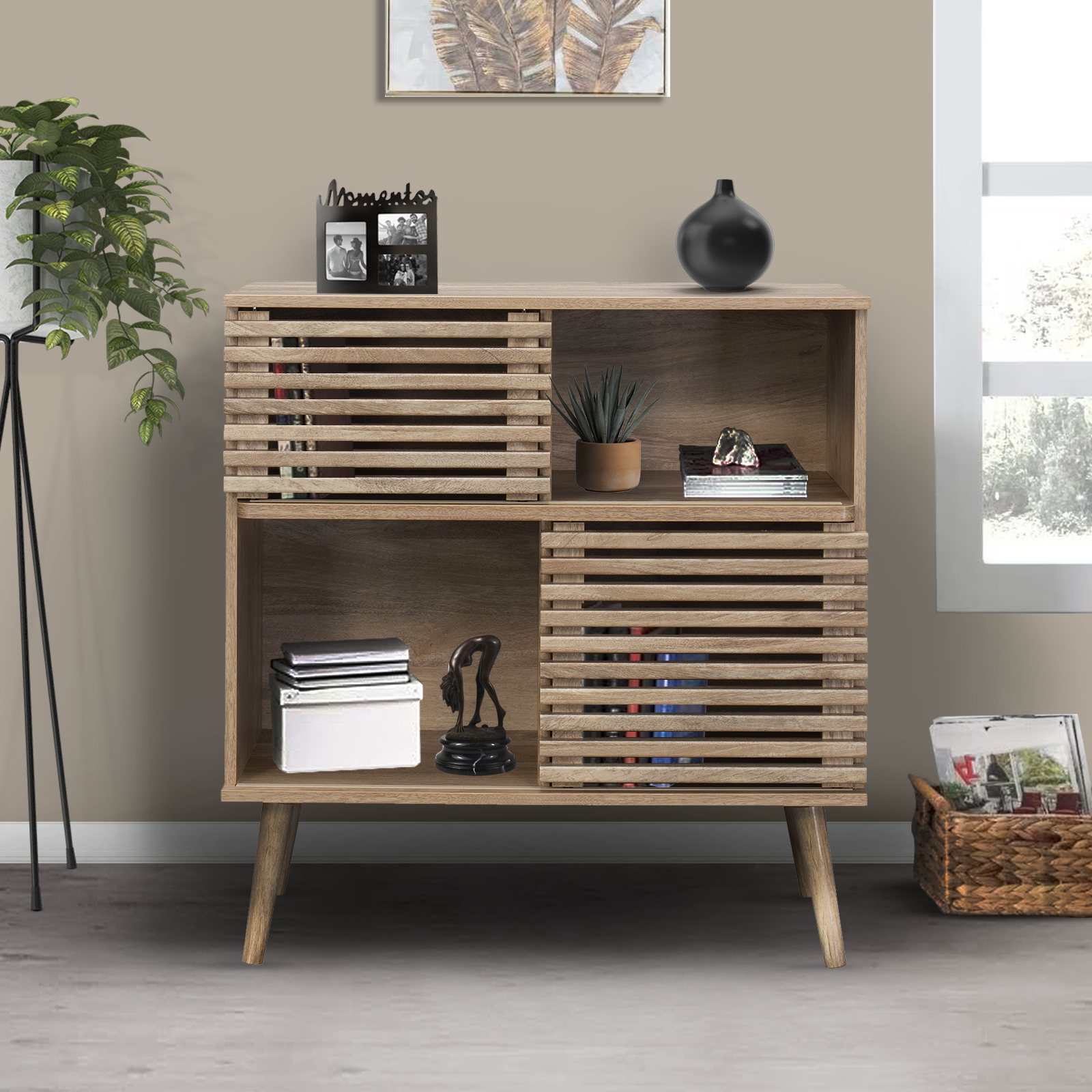 Foto 5 pulgar | Bufetera Credenza Top Living Detroit Marrón