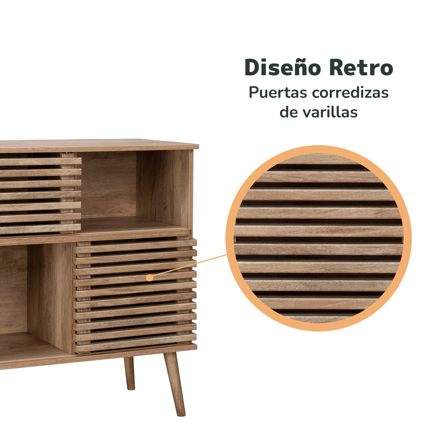 Foto 7 pulgar | Bufetera Credenza Top Living Detroit Marrón