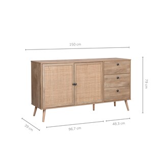 Foto 4 | Bufetera Credenza Top Living Chennai Con Ratán Beige
