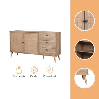 Foto 6 | Bufetera Credenza Top Living Chennai Con Ratán Beige