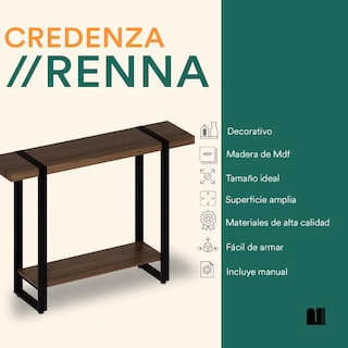 Foto 2 | Credenza Mubson De Doble Repisa. Bufetera Recibidor Renna