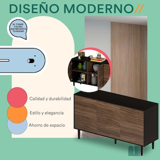 Foto 4 | Credenza Mubson Con 3 Puertas. Bufetera Recibidor Gleza