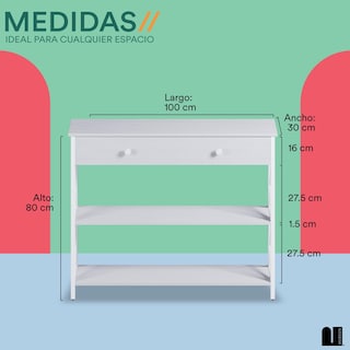 Foto 5 | Credenza Moderna Blanca Mubson Recibidor Kalo