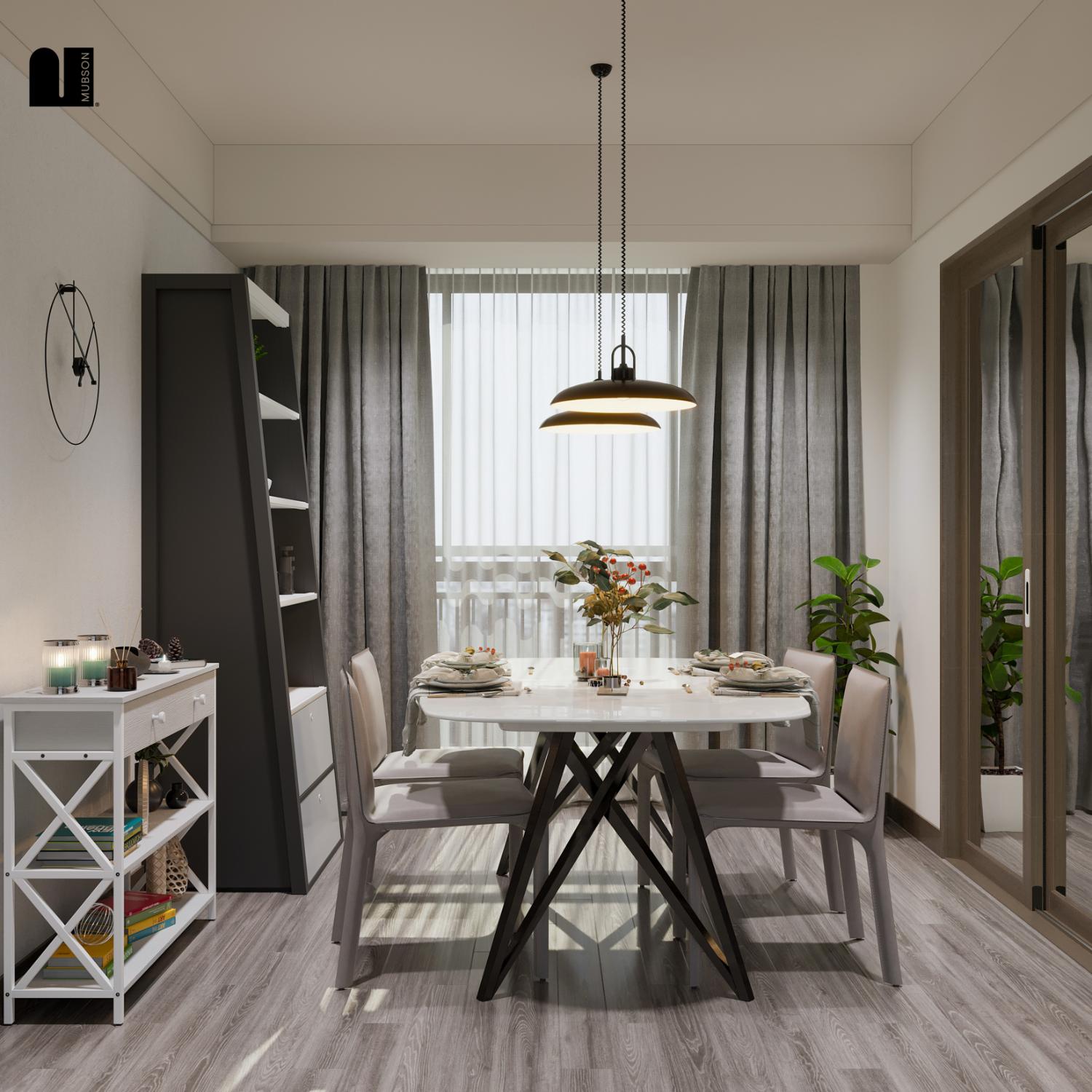 Foto 7 | Credenza Moderna Blanca Mubson Recibidor Kalo