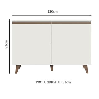 Foto 2 | Gabinete Bajo Bufetera Madesa Reims 120cm Con Encimera Mc