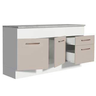 Foto 3 | Gabinete Bajo Bufetera Madesa Agata 150cm Con Encimera Bc 03