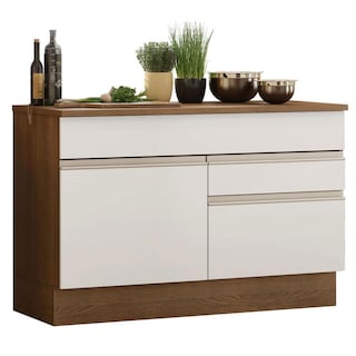 Foto 1 | Gabinete Bajo Bufetera Madesa Glamy 120cm Con Encimera Mb 01