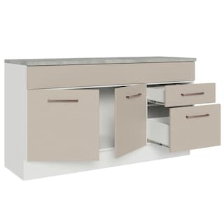 Foto 4 | Gabinete Bajo Bufetera Madesa Agata 150cm Con Encimera Bc 04