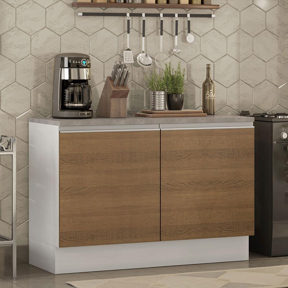 Foto 3 pulgar | Gabinete Bajo Bufetera Madesa Glamy 120cm Con Encimera Bm
