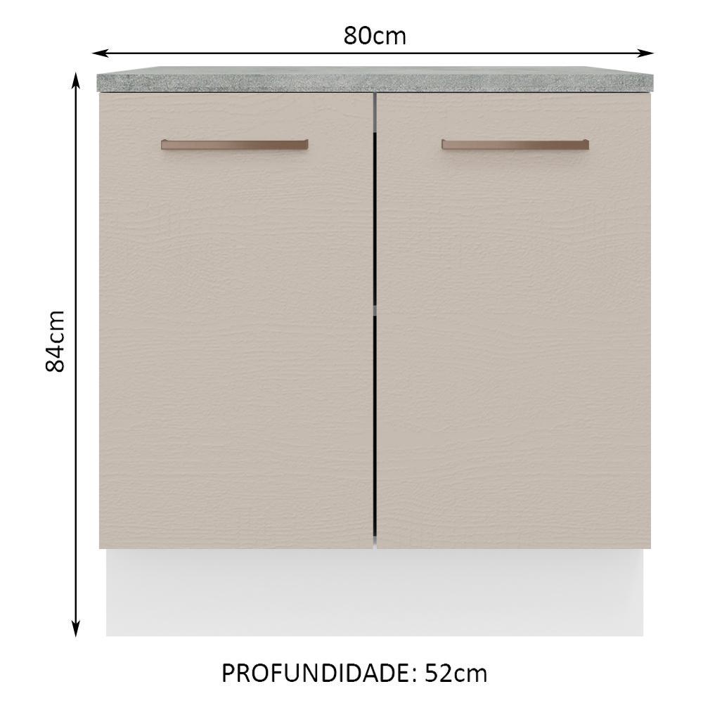 Foto 3 pulgar | Gabinete Bajo Bufetera Madesa Agata 80cm Con Encimera Bc 05