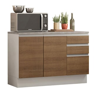 Foto 1 | Gabinete Bajo Bufetera Madesa Glamy 120cm Con Encimera Bm 02