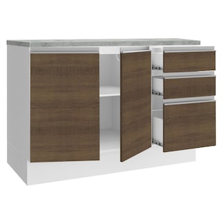 Foto 3 | Gabinete Bajo Bufetera Madesa Glamy 120cm Con Encimera Bm 02