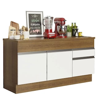 Foto 1 | Gabinete Bajo Bufetera Madesa Glamy 120cm Con Encimera Mb 02