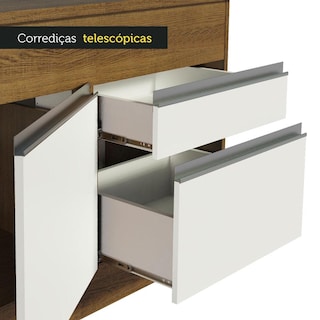 Foto 4 | Gabinete Bajo Bufetera Madesa Glamy 120cm Con Encimera Mb 02