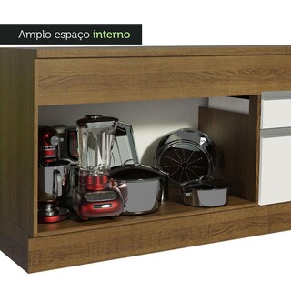 Foto 6 | Gabinete Bajo Bufetera Madesa Glamy 120cm Con Encimera Mb 02